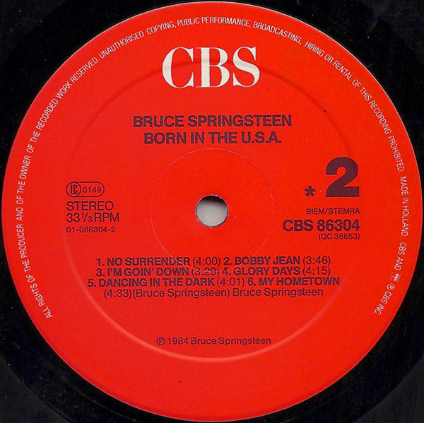 Bruce Springsteen – Born In The U.S.A. - Afbeelding 4