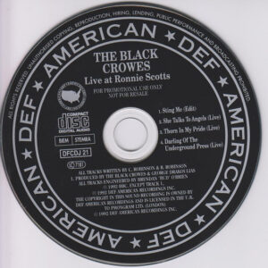 The Black Crowes ‎– Sting Me(Promo)