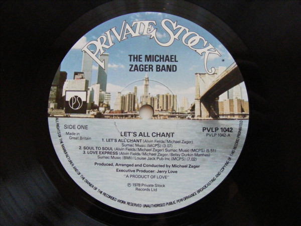 The Michael Zager Band – Let's All Chant - Afbeelding 3