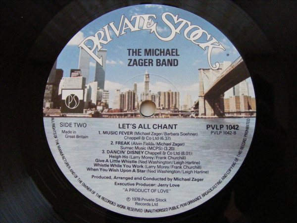 The Michael Zager Band – Let's All Chant - Afbeelding 4