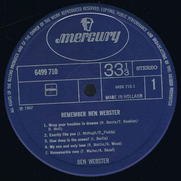 Ben Webster – Remember Ben Webster - Image 3