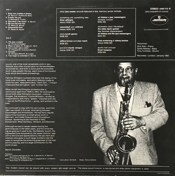 Ben Webster – Remember Ben Webster - Image 2