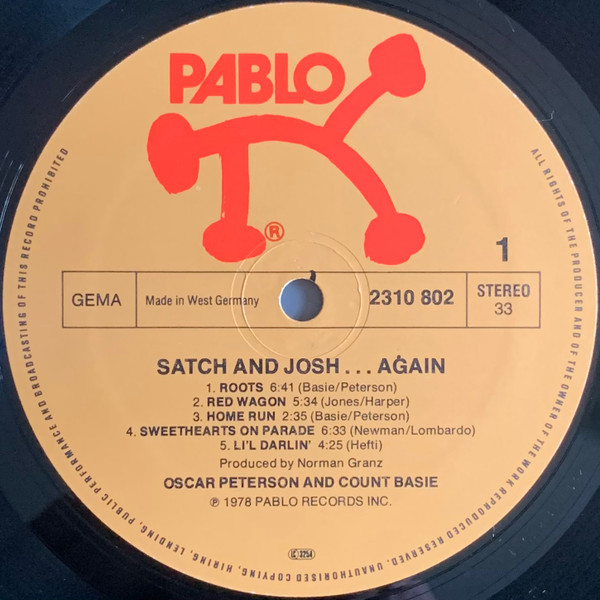 Oscar Peterson, Count Basie – Satch And Josh.....Again - Afbeelding 4