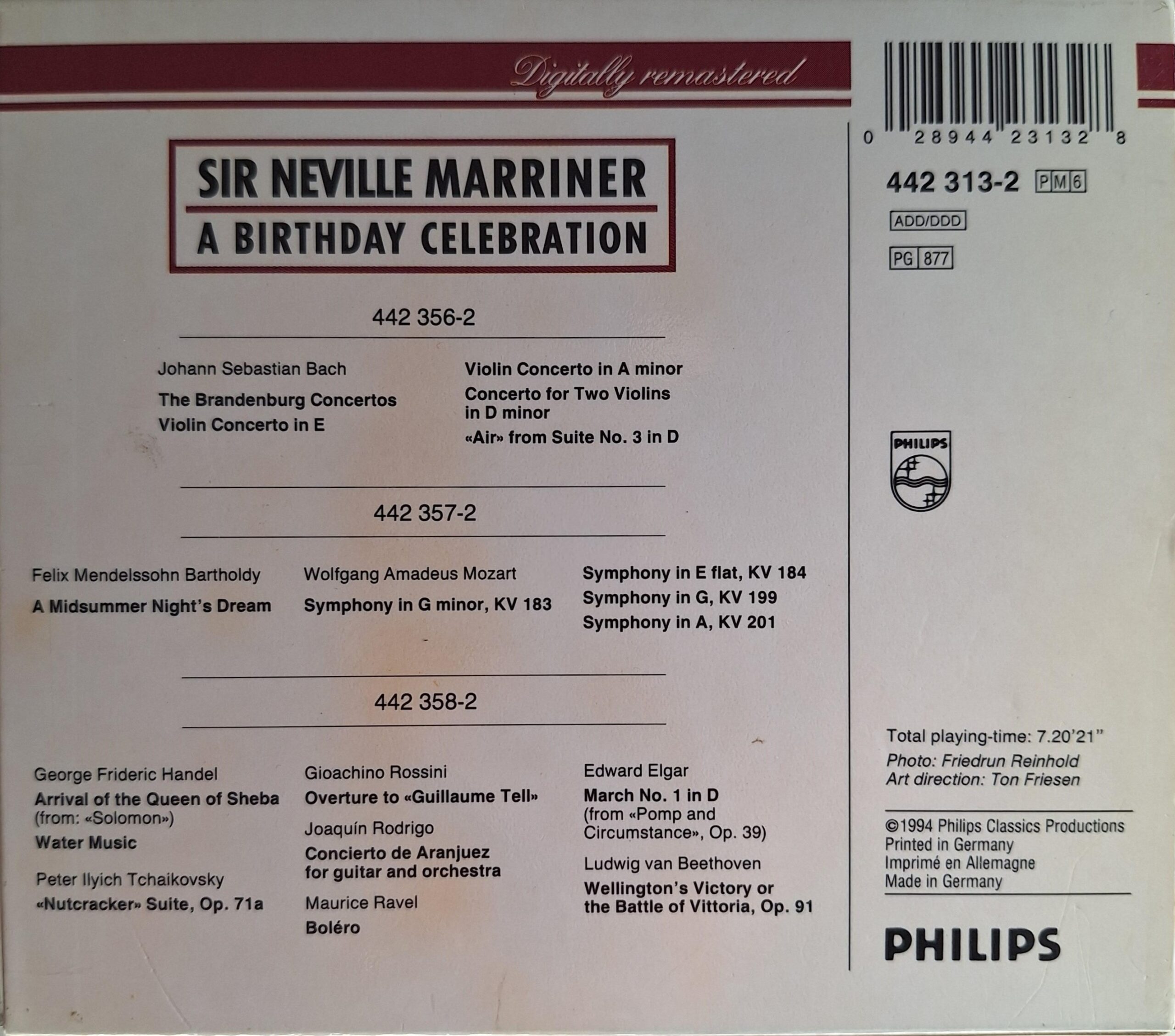 Various – Sir Neville Marriner A Birthday Celebration - Image 2