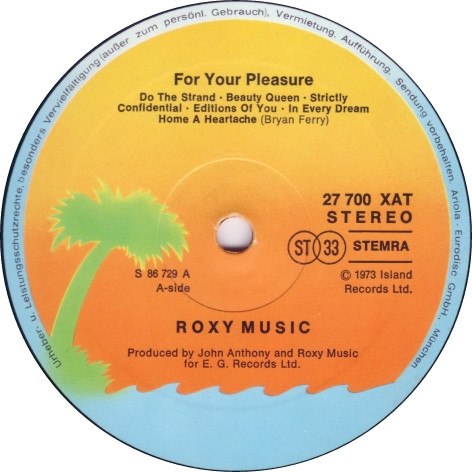 Roxy Music – For Your Pleasure - Afbeelding 4