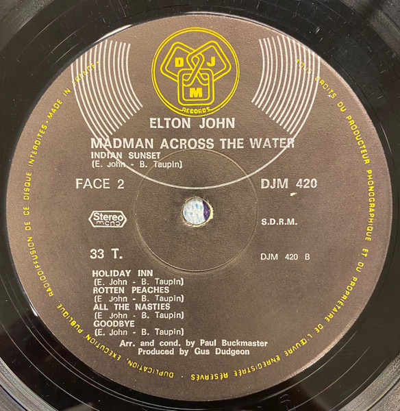 Elton John – Madman Across The Water - Afbeelding 5