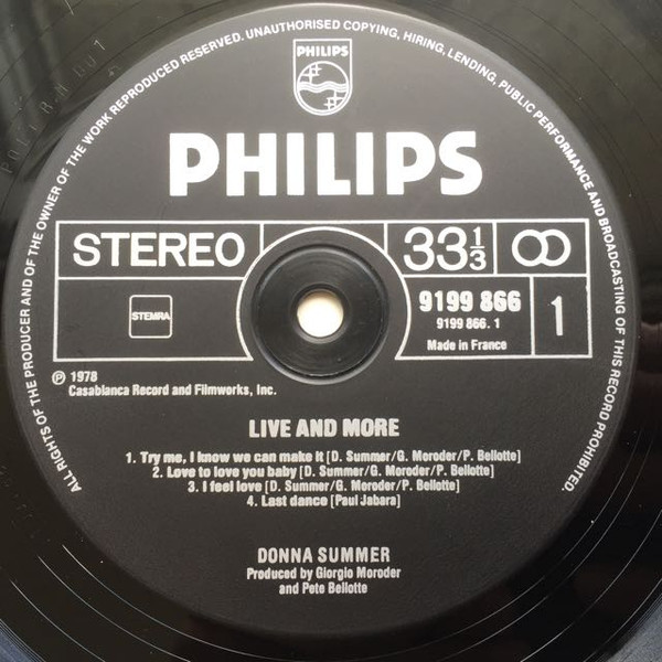 Donna Summer – Live And More - Afbeelding 6