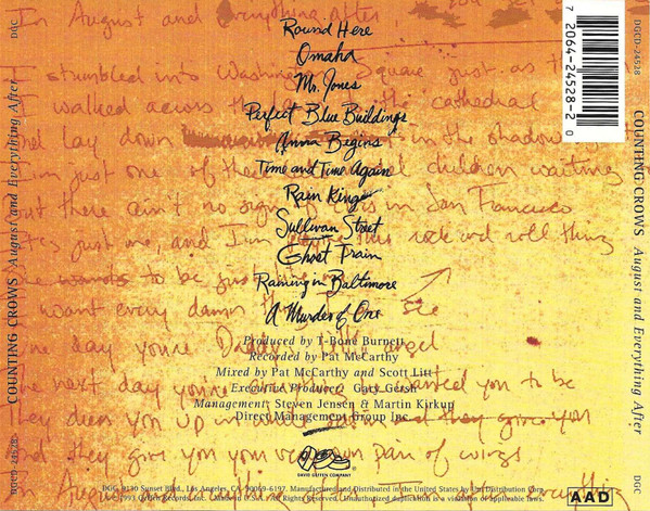 Counting Crows – August And Everything After - Image 2