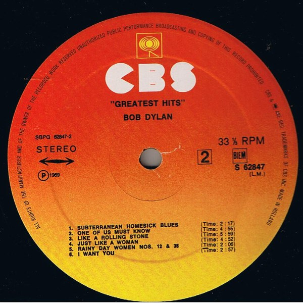 Bob Dylan – Greatest Hits - Image 4