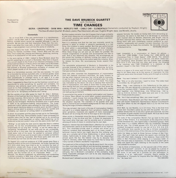 The Dave Brubeck Quartet – Time Changes - Image 2