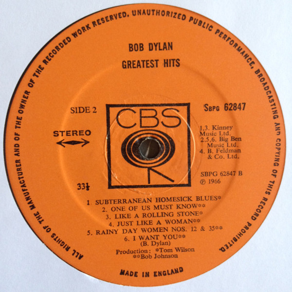 Bob Dylan – Greatest Hits - Afbeelding 4