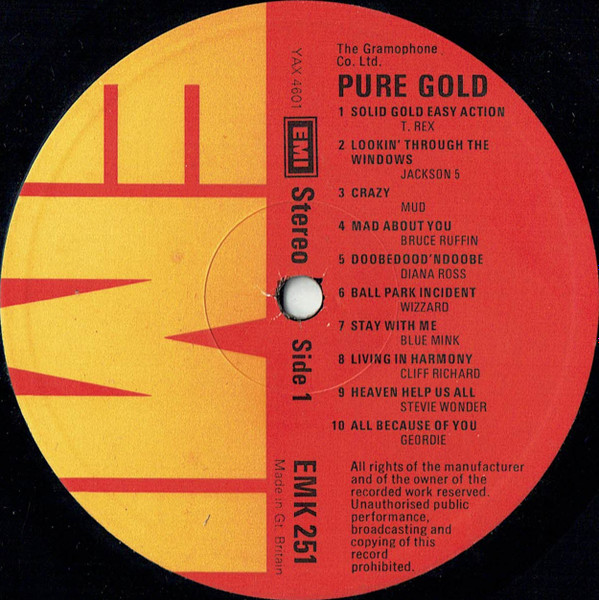 Various – Pure Gold On EMI - Image 3