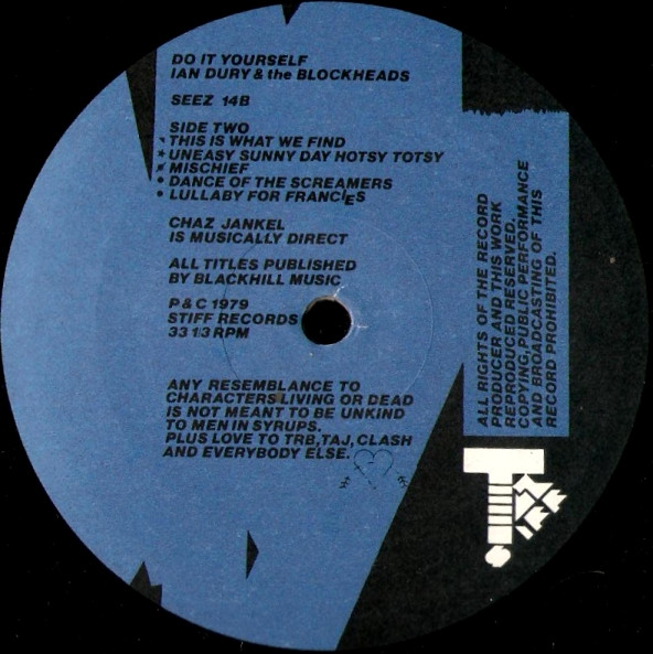 Ian Dury And The Blockheads – Do It Yourself - Afbeelding 4