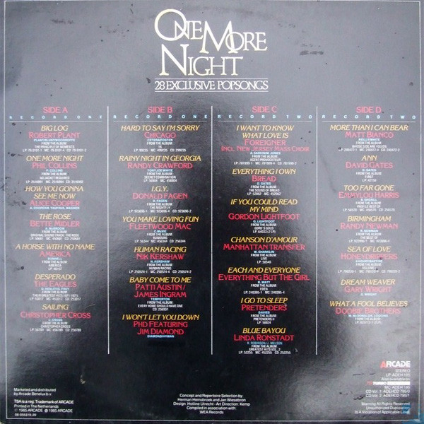 Various – One More Night (28 Exclusive Popsongs) - Afbeelding 3