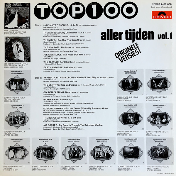 Various – Top 100 Aller Tijden Vol.1 - Afbeelding 2