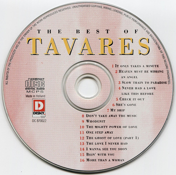 Tavares – The Best Of Tavares - Afbeelding 3