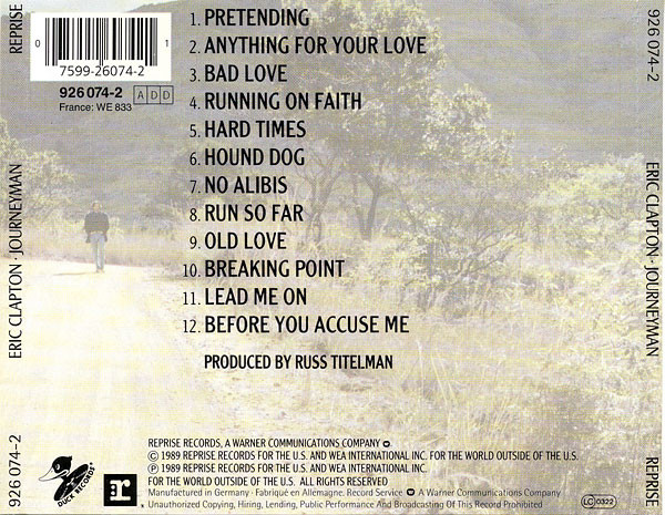 Eric Clapton – Journeyman - Image 2