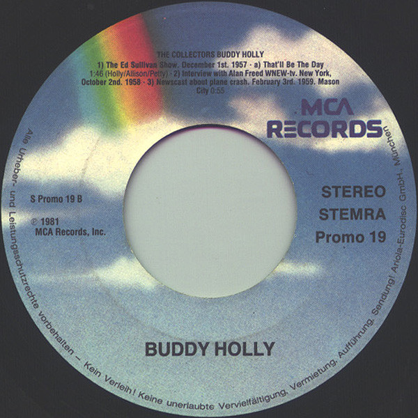 Buddy Holly – The Collectors Buddy Holly(Promo) - Afbeelding 2