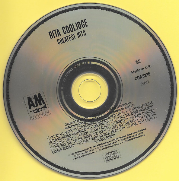 Rita Coolidge – Greatest Hits - Image 3