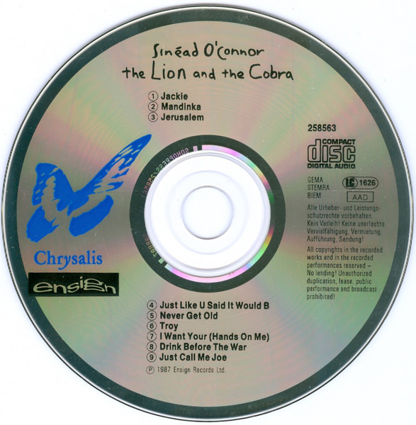 Sinéad O'Connor – The Lion And The Cobra - Afbeelding 3