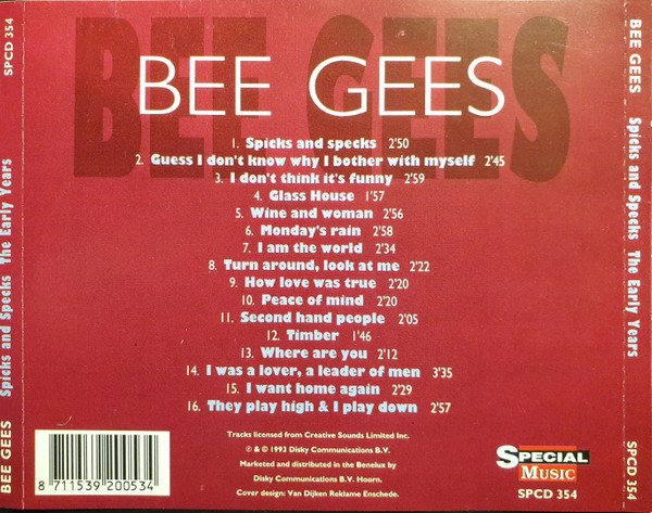 Bee Gees – Spicks And Specks / The Early Years - Afbeelding 2