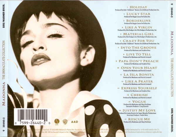 Madonna – The Immaculate Collection - Image 2