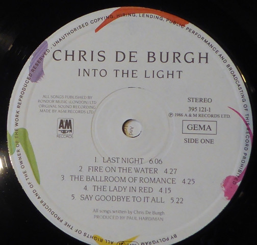 Chris de Burgh – Into The Light - Image 3