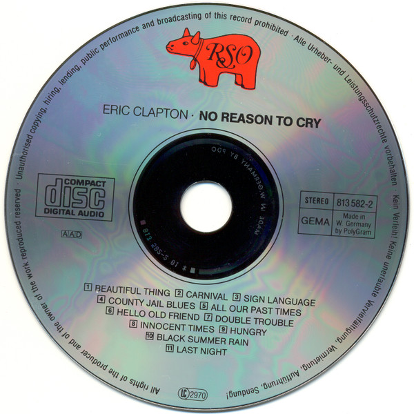 Eric Clapton – No Reason To Cry - Image 3