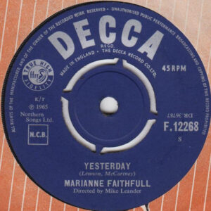 Marianne Faithfull – Yesterday