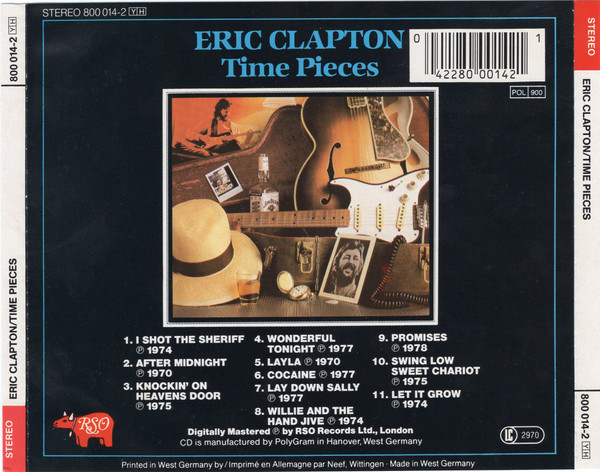 Eric Clapton – Time Pieces - The Best Of Eric Clapton - Afbeelding 2