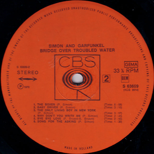 Simon & Garfunkel – Bridge Over Troubled Water - Afbeelding 4