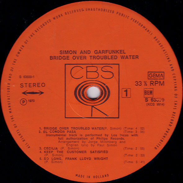 Simon & Garfunkel – Bridge Over Troubled Water - Afbeelding 3
