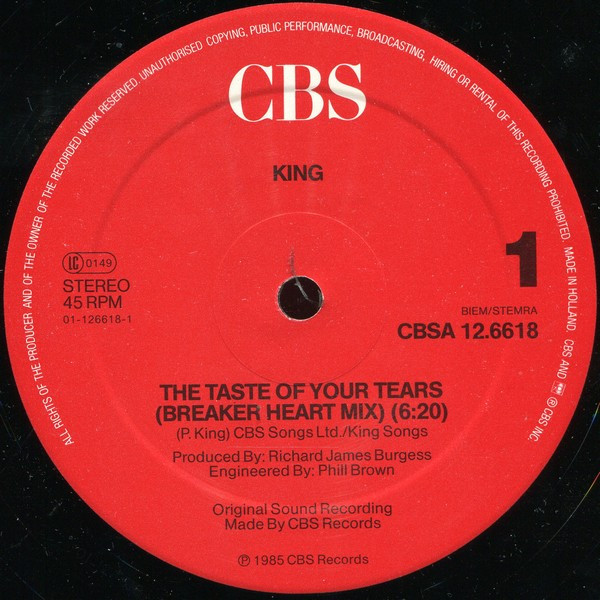 King – The Taste Of Your Tears - Afbeelding 3