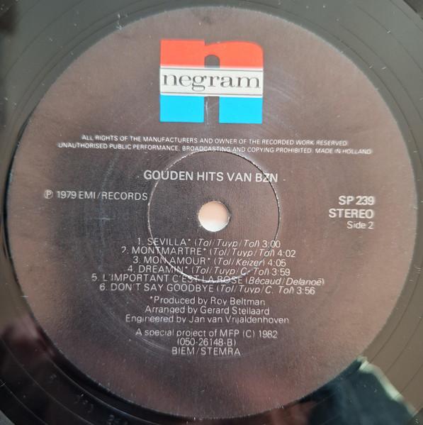 BZN, The Cats, George Baker – Gouden Hits - Afbeelding 4