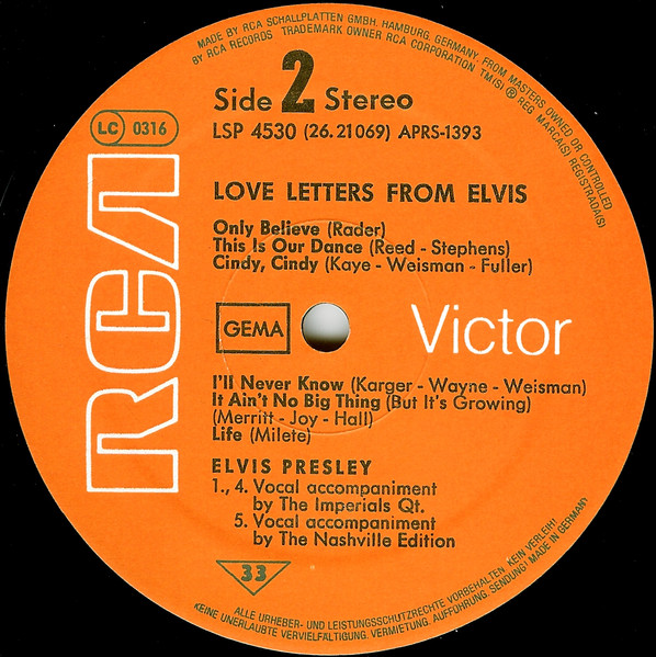 Elvis Presley – Love Letters From Elvis - Afbeelding 4