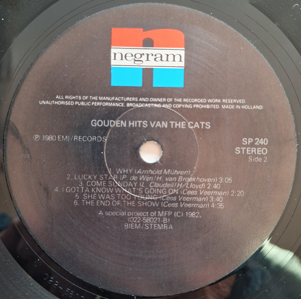 BZN, The Cats, George Baker – Gouden Hits - Afbeelding 6