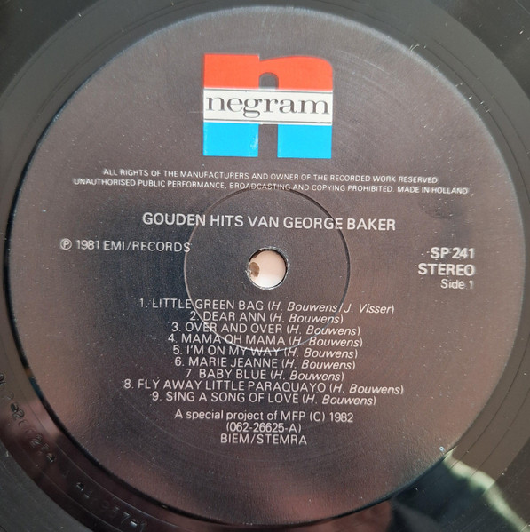 BZN, The Cats, George Baker – Gouden Hits - Afbeelding 7