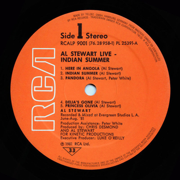 Al Stewart – Live Indian Summer - Afbeelding 4