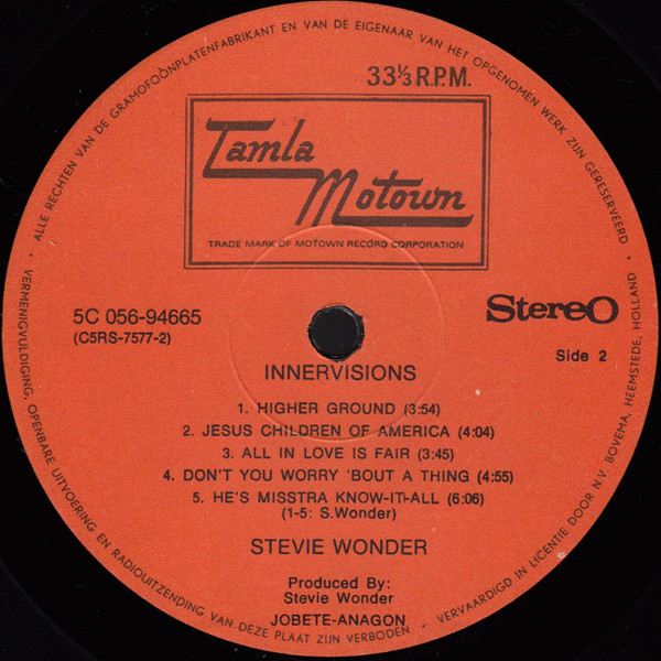 Stevie Wonder – Innervisions - Afbeelding 5