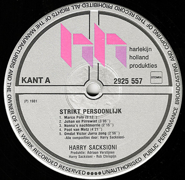 Harry Sacksioni – Strikt Persoonlijk - Image 3