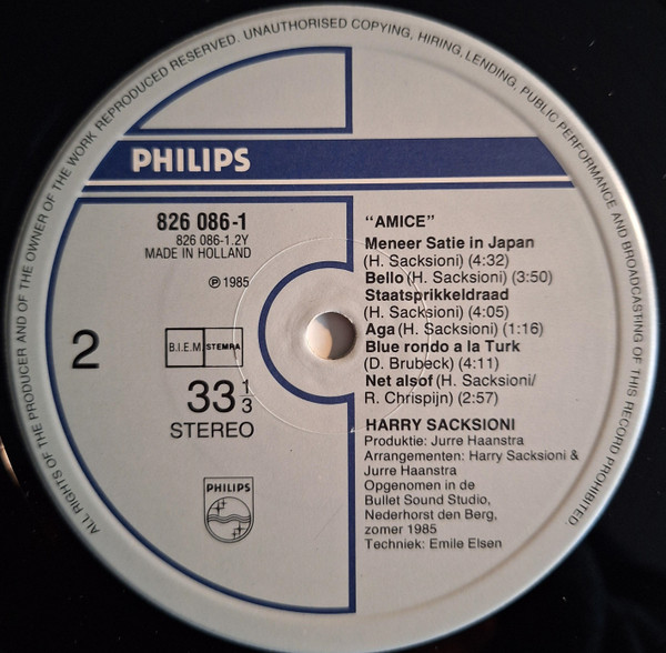 Harry Sacksioni – Amice - Image 4