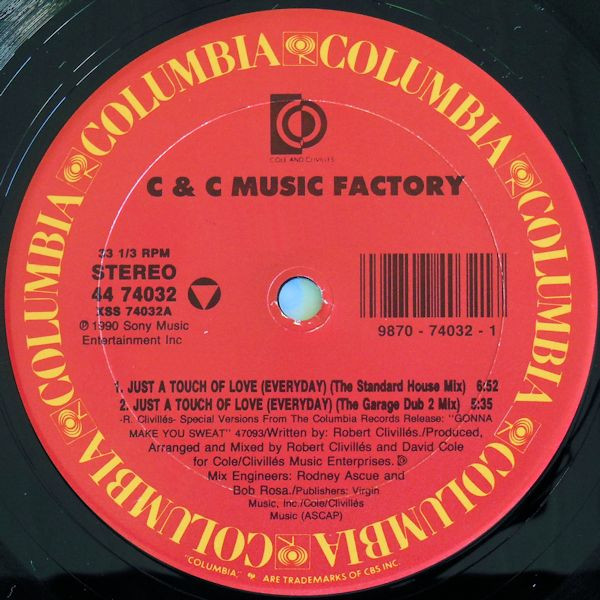 C + C Music Factory – Just A Touch Of Love - Afbeelding 3