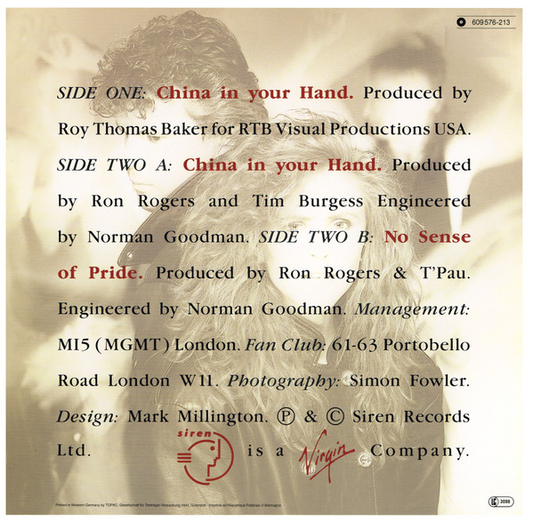 T'Pau – China In Your Hand - Afbeelding 2