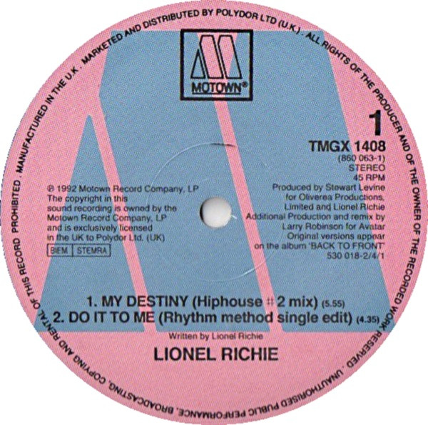 Lionel Richie – My Destiny - Afbeelding 3