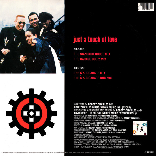 C + C Music Factory – Just A Touch Of Love - Afbeelding 2