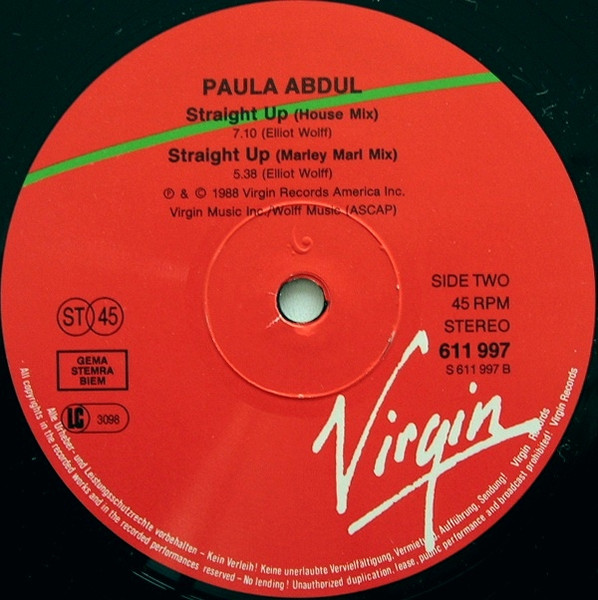 Paula Abdul – Straight Up - Afbeelding 4