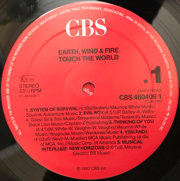 Earth, Wind & Fire – Touch The World - Image 3