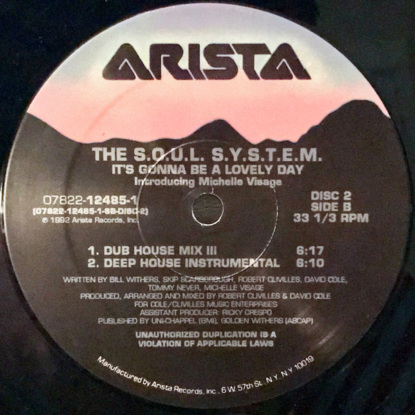 The S.O.U.L. S.Y.S.T.E.M., Michelle Visage – It's Gonna Be A Lovely Day - Afbeelding 7