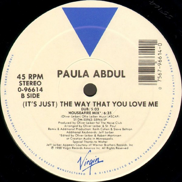 Paula Abdul – (It's Just) The Way That You Love Me - Afbeelding 4