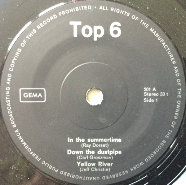 Various – 6 Top Hits From England - Afbeelding 2